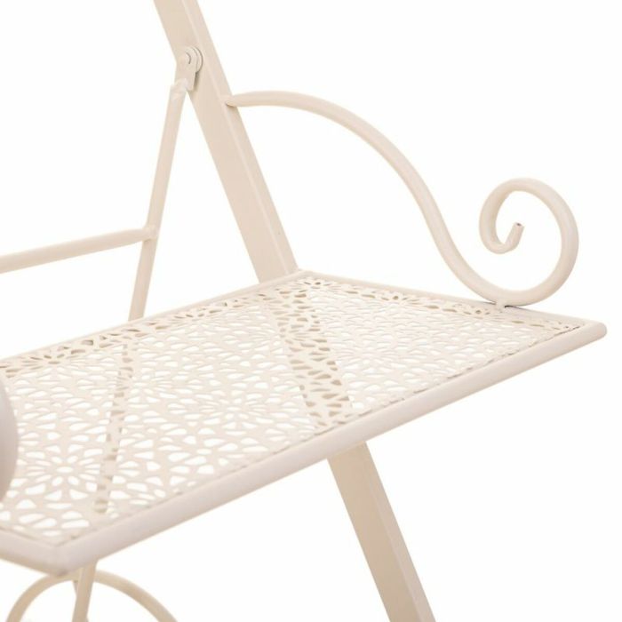 Soporte para Maceta Alexandra House Living Blanco Metal Hierro 25 x 32 x 55 cm 2