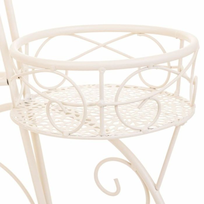 Soporte para Maceta Alexandra House Living Blanco Metal Hierro Bicicleta 28 x 28 x 28 cm 3