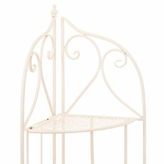 Estantería de Esquina Alexandra House Living Blanco Metal Hierro Forja 30 x 38 x 30 cm 3