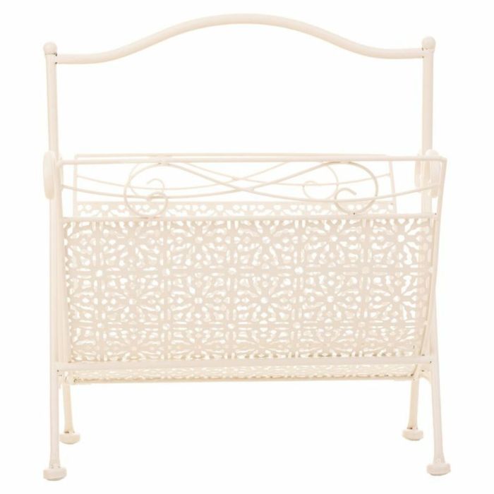 Revistero Alexandra House Living Blanco Forja 36 x 33 x 38 cm 5