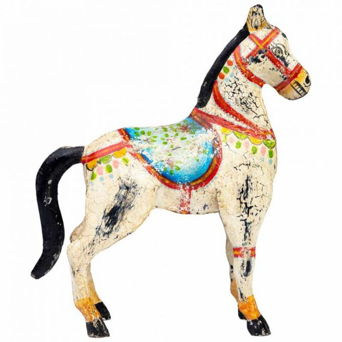 Figura Decorativa Alexandra House Living Madera de mango Caballo 9 x 34 x 31 cm