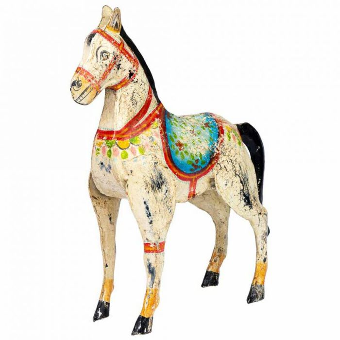 Figura Decorativa Alexandra House Living Madera de mango Caballo 9 x 34 x 31 cm 3