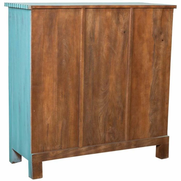 Aparador Alexandra House Living Azul Madera de mango 41 x 101 x 101 cm 4