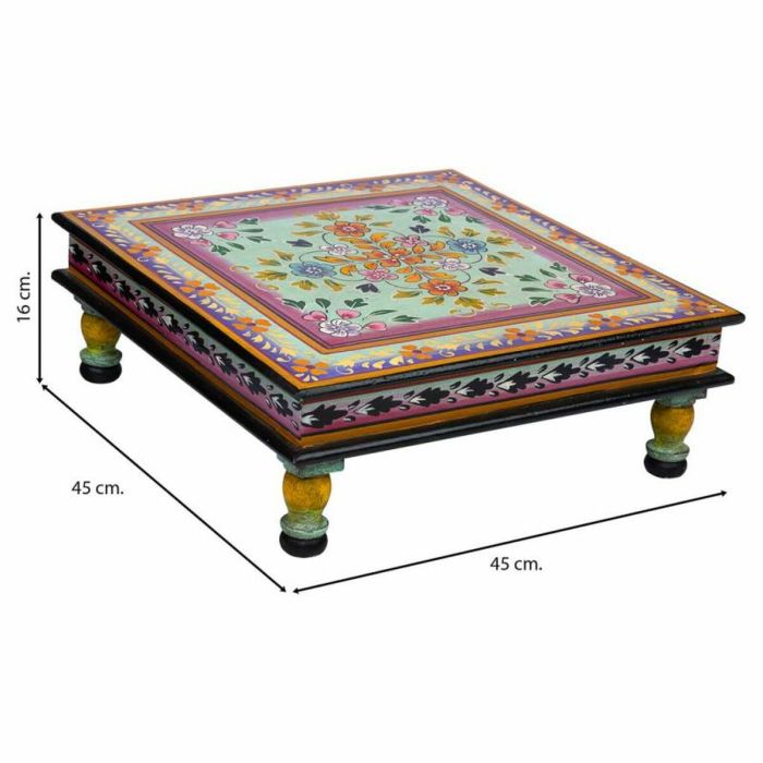 Mesa auxiliar Alexandra House Living Madera de mango 45 x 16 x 45 cm 3