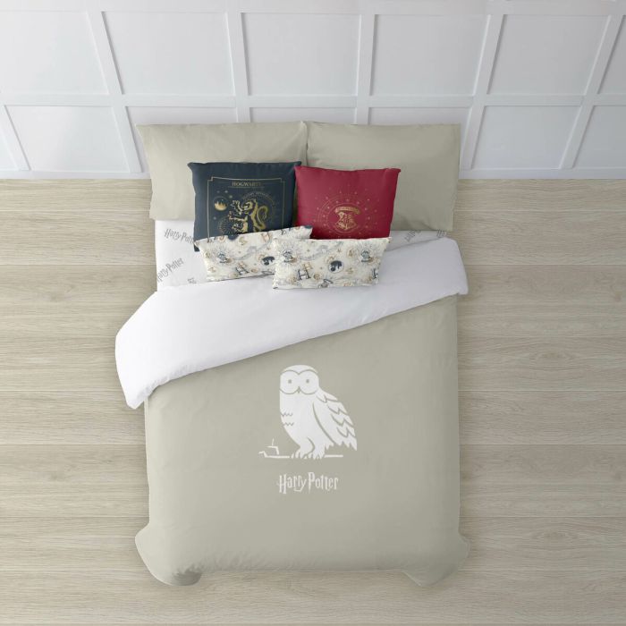 Funda Nórdica Harry Potter Magical Hedwig Multicolor 175 Hilos 140 x 200 cm Cama de 80