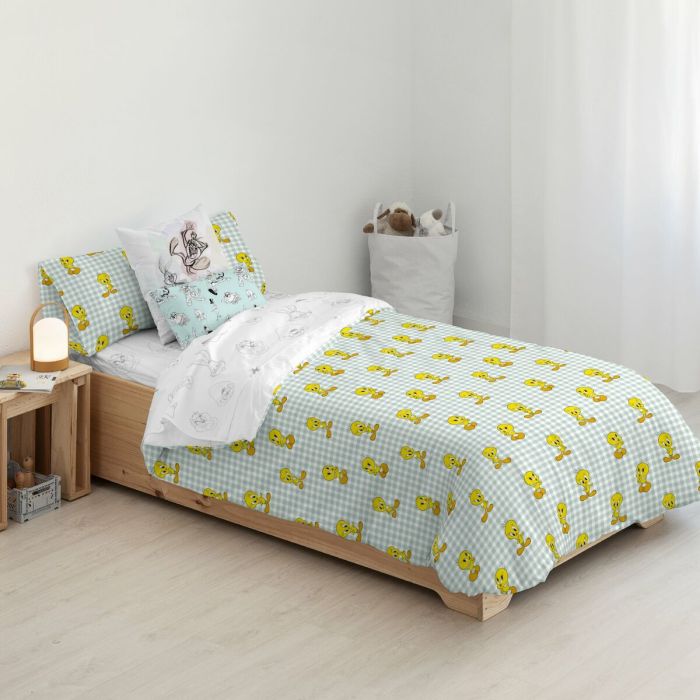 Funda Nórdica Piolín Tweety Vichy Multicolor 140 x 200 cm 3