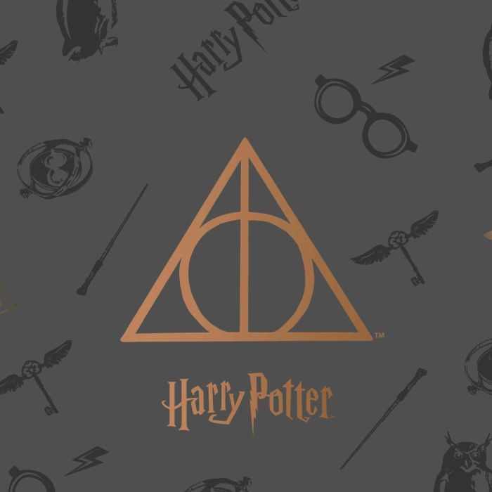 Colcha Harry Potter Deathly Hallows Multicolor 235 x 270 cm 235 x 3 x 270 cm Cama 135 cm 1