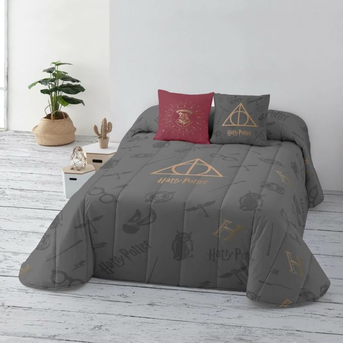 Colcha Harry Potter Deathly Hallows Multicolor Cama 150 cm