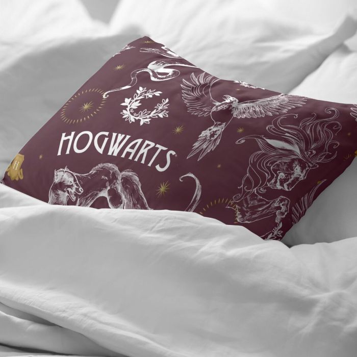 Funda de almohada Harry Potter Creatures Multicolor 45 x 110 cm 100 % algodón