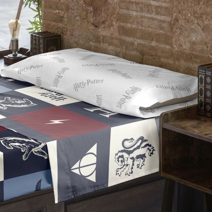 Juego de Sábanas Harry Potter Hogwarts Azul Cama de 105 175 x 270 cm 3