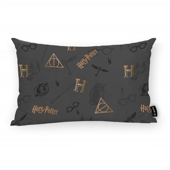 Funda de cojín Harry Potter Deathly Hallows Multicolor 30 x 50 cm