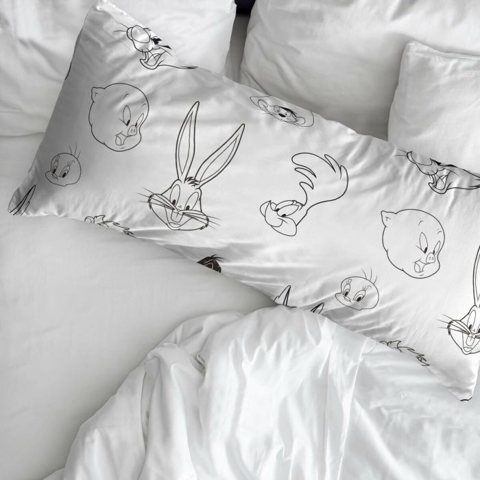 Funda de almohada Looney Tunes Multicolor 175 Hilos 30 x 50 cm