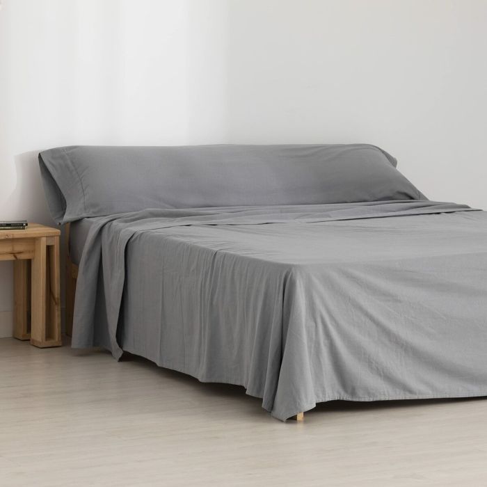 Juego de Sábanas Terracota Gris Cama de 90 160 x 270 cm 160 x 200 cm 2