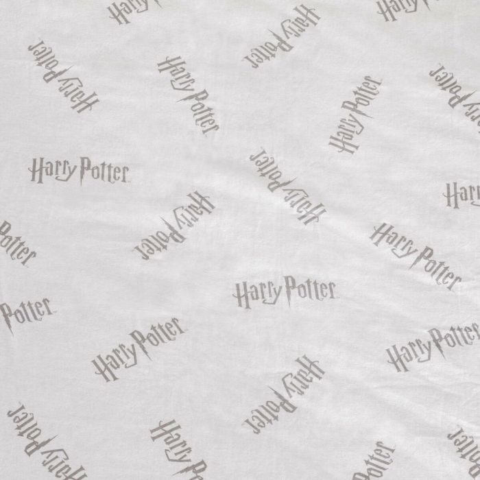 Sábana Bajera Harry Potter Blanco Gris 105 x 200 cm 2