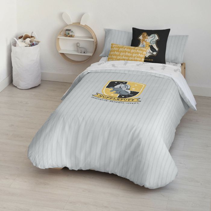 Funda Nórdica Harry Potter Hufflepuff Sweet Multicolor 175 Hilos 140 x 200 cm Cama de 80