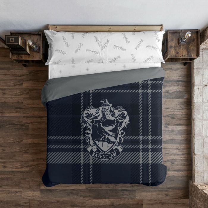 Funda Nórdica Harry Potter Classic Ravenclaw Multicolor 175 Hilos 260 x 240 cm Cama de 180