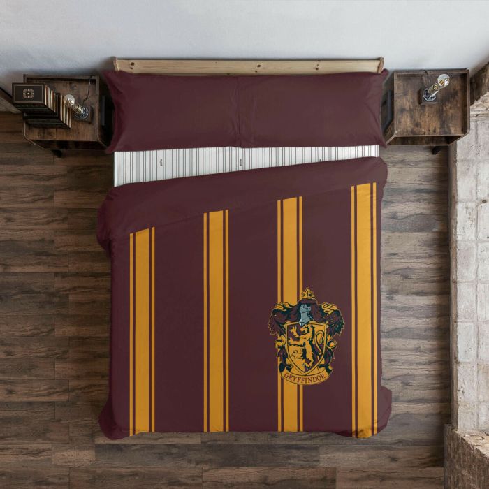 Funda Nórdica Harry Potter Gryffindor Multicolor 175 Hilos 260 x 240 cm Cama de 180