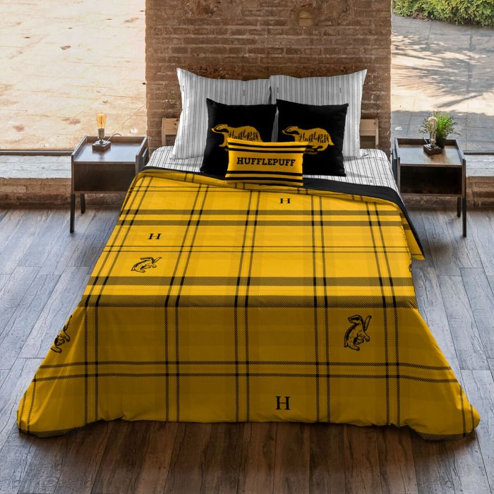 Funda Nórdica Harry Potter Hufflepuff Amarillo 180 x 220 cm Cama de 105 2