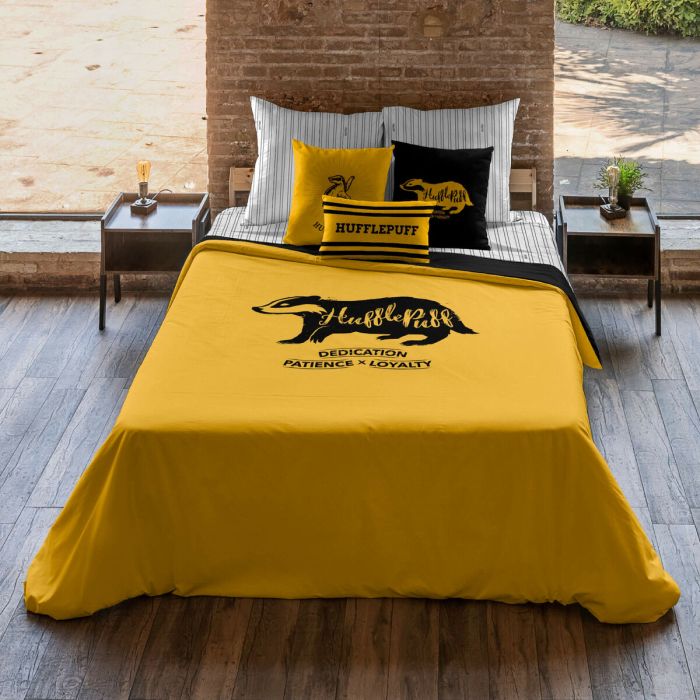 Funda Nórdica Harry Potter Hufflepuff Values Amarillo 220 x 220 cm Cama de 135/140 4