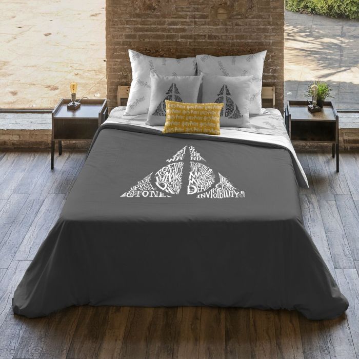 Funda Nórdica Harry Potter Deathly Hallows 140 x 200 cm Cama de 80 2