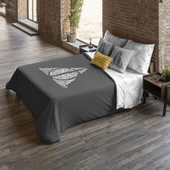 Funda Nórdica Harry Potter Deathly Hallows 140 x 200 cm Cama de 80 1