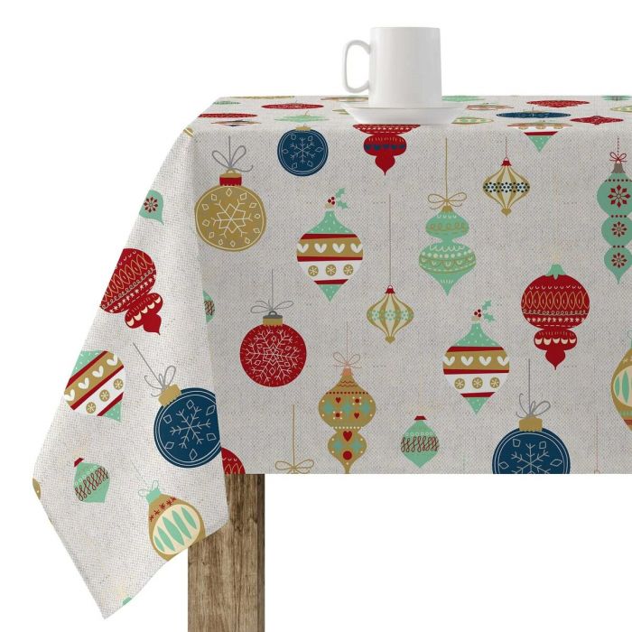 Mantel resinado antimanchas Belum Merry Christmas Multicolor 100 x 150 cm