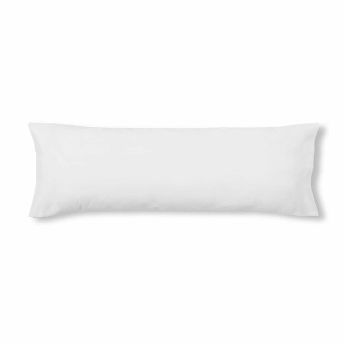 Funda de almohada Decolores Liso Blanco 175 Hilos 45 x 110 cm