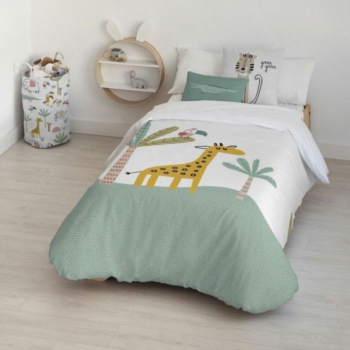 Funda Nórdica Kids&Cotton Jeddah Big Blanco Menta 180 x 240 cm 2