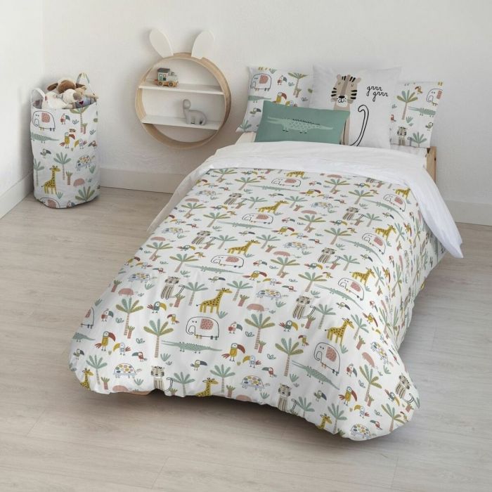 Funda Nórdica Kids&Cotton Jeddah Small Blanco Menta 180 x 240 cm 2