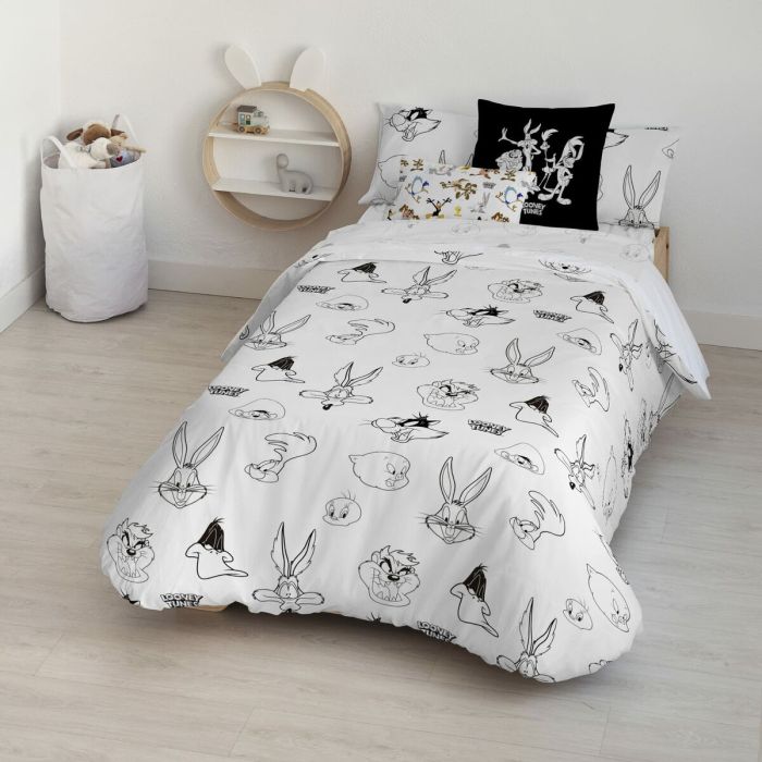 Funda Nórdica Looney Tunes Looney B&W 180 x 220 cm 4