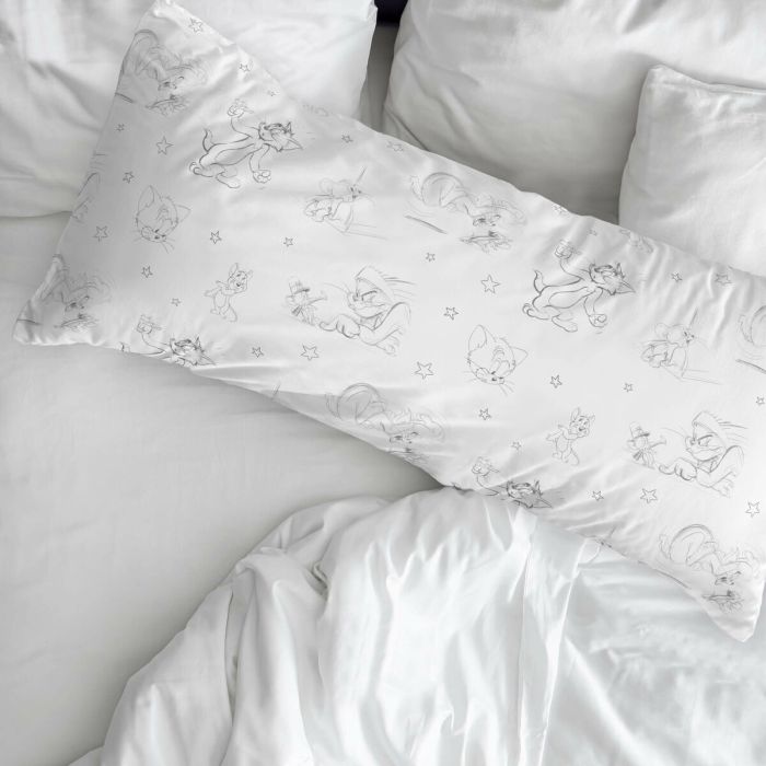 Funda de almohada Tom & Jerry Blanco 45 x 125 cm 1
