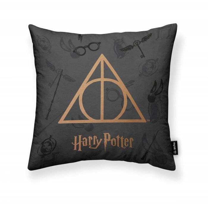 Funda de cojín Harry Potter Deathly Hallows Multicolor 45 x 45 cm