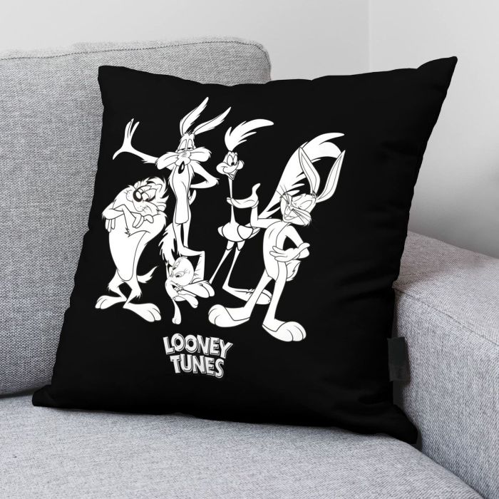 Funda de cojín Looney Tunes Negro 45 x 45 cm 1