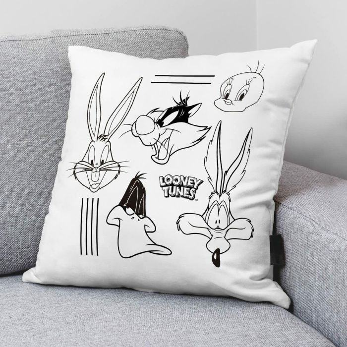 Funda de cojín Looney Tunes Blanco 45 x 45 cm 1