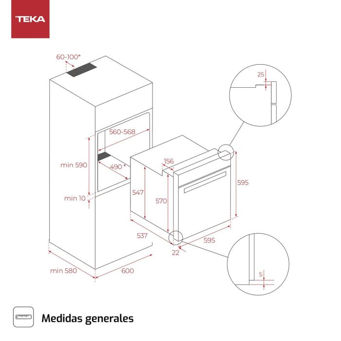 Horno Multifunción Teka HCB6526 1400 W 71 L 1