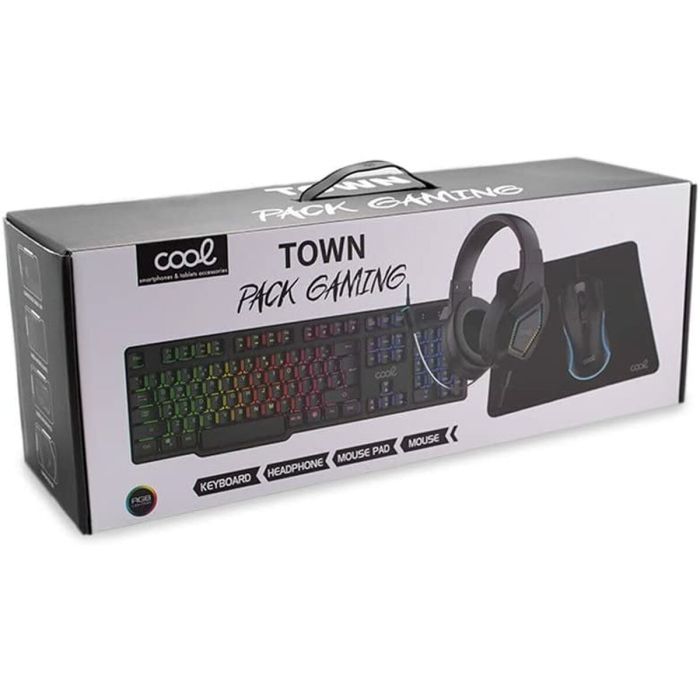 Teclado y Ratón Gaming Cool Town Pack Gaming Qwerty Español 5