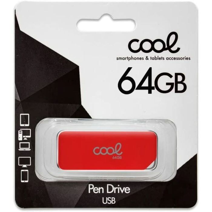 Memoria USB Cool Rojo 64 GB 3