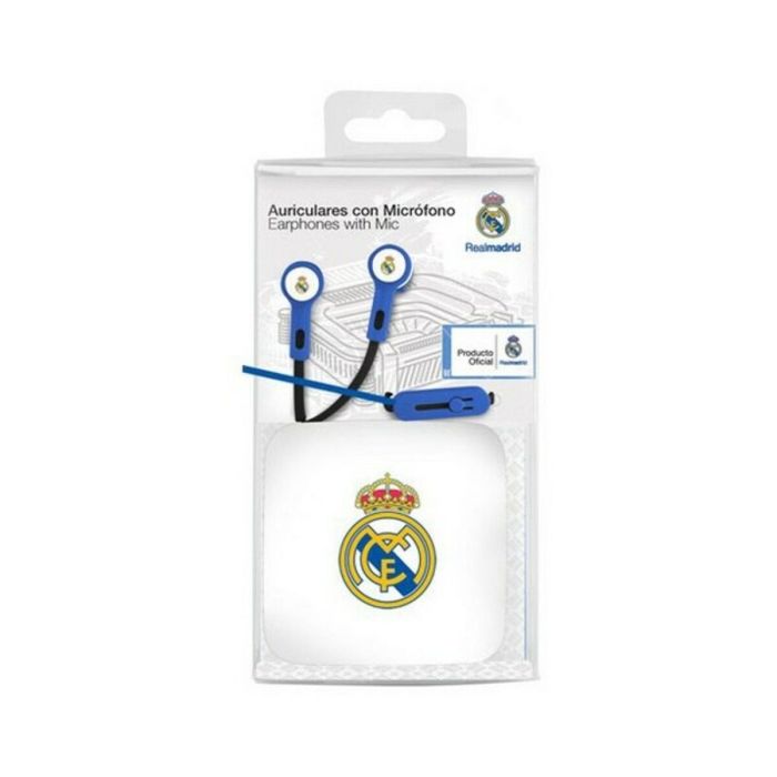 Auriculares de Botón Real Madrid C.F. Azul