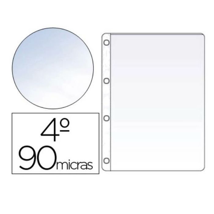 Funda Saro Pvc Cuarto Cuatro Taladros 90 Mc Cristal Caja De 100 Unidades