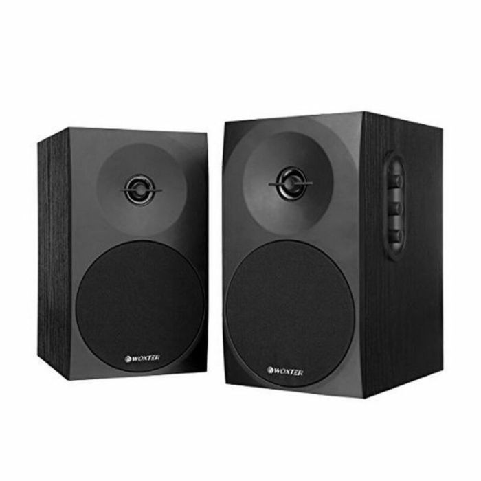 Woxter altavoces 2.0 dynamic line dl-410 autoamplificados 150w madera negro