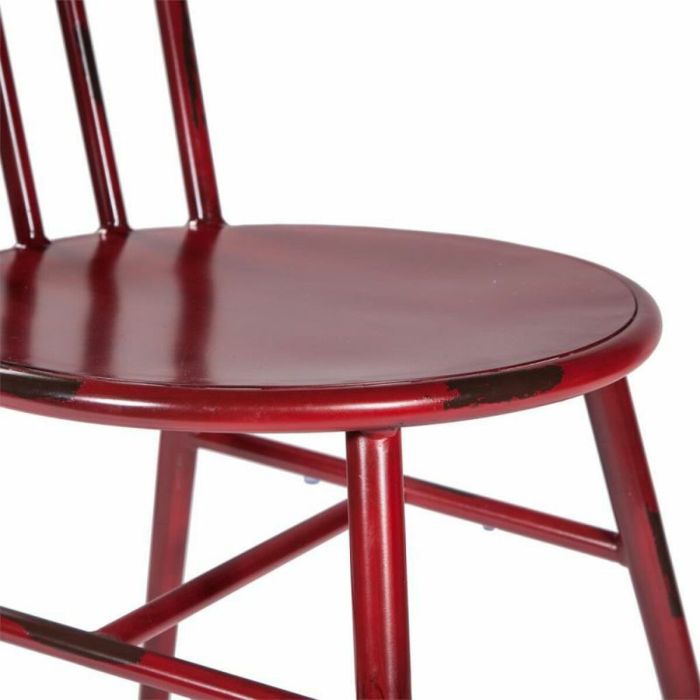 Silla de Comedor Alexandra House Living Vintage Rojo 52 x 86 x 42 cm 3