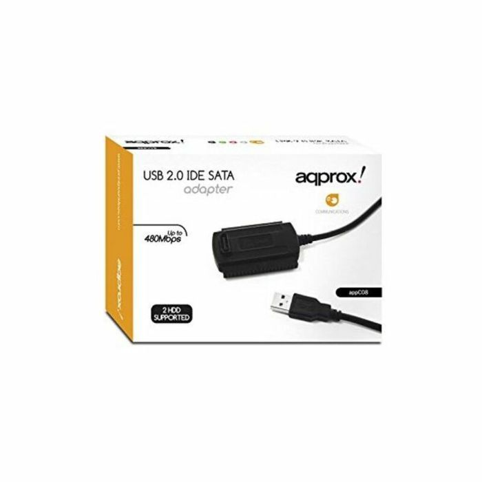 Adaptador USB 2.0 IDE SATA approx! APTAPC0219 Plug & Play 40 y 44 pines 3