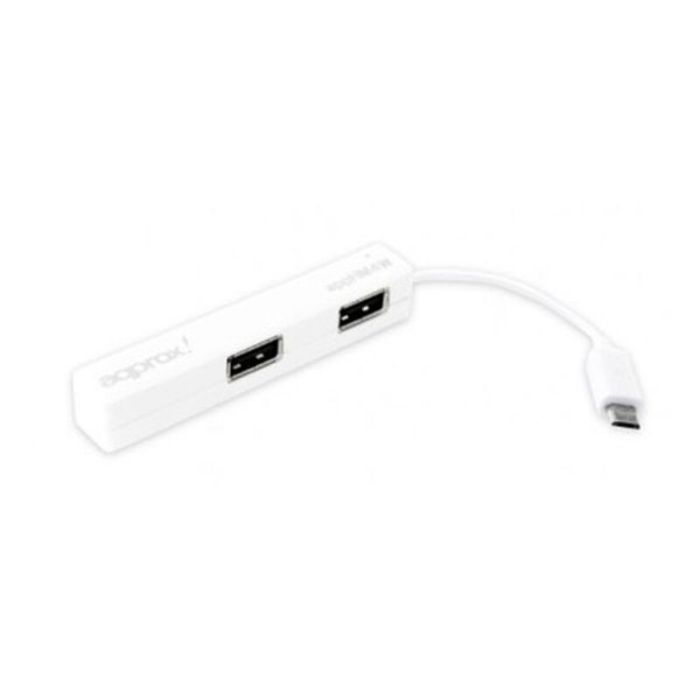 Hub USB 4 Puertos approx! Blanco Plug and play