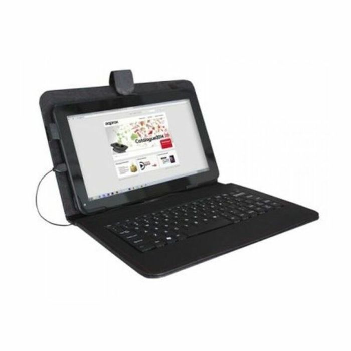 Funda para Tablet y Teclado approx! APPIPCK04 9,7" Plug and play Negro 1