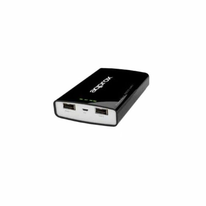 Power Bank approx! APPPB78EVBK 7800 mAh 2 x USB Micro USB 5 V 1-2 A Negro 1