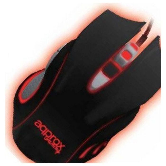 Ratón Gaming approx! appKILLER 2400 dpi Retroiluminado Negro Rojo 0 Ratón Gaming approx! appKILLER 2400 dpi Retroiluminado Negro Rojo 0