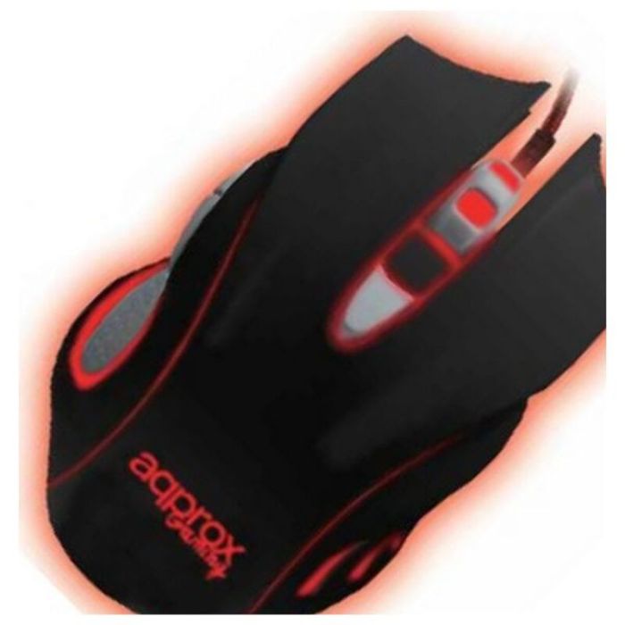 Ratón Gaming approx! appKILLER 2400 dpi Retroiluminado Negro Rojo 1 Ratón Gaming approx! appKILLER 2400 dpi Retroiluminado Negro Rojo 1