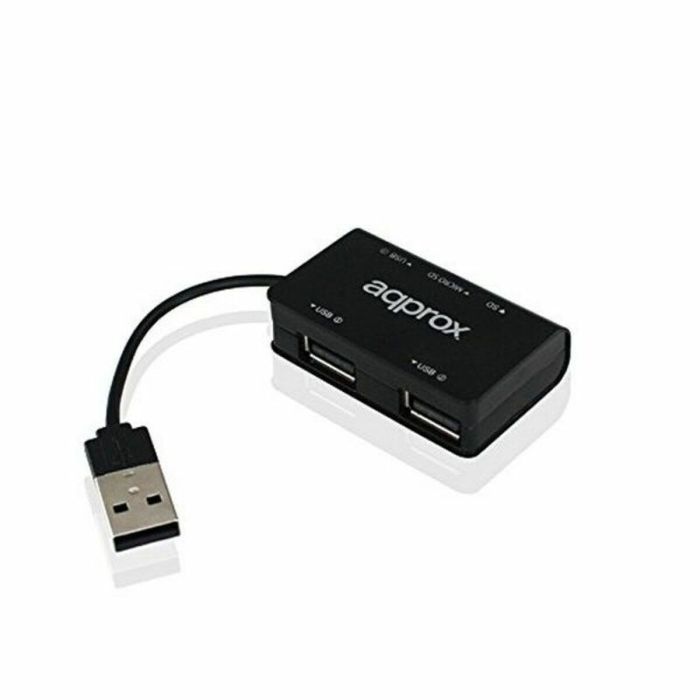Hub USB approx! AAOAUS0122 SD/Micro SD Windows 7 / 8 / 10 USB 2.0 4