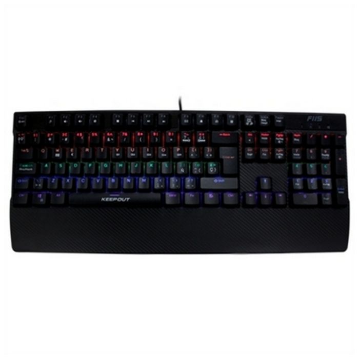 TECLADO MECÁNICO GAMING KEEP-OUT F115 - 105 TECLAS MECANICAS - 12 TECLAS MULTIMEDIA - RETROILUMINACION RGB - MEMORIA INTERNA - CABLE USB 1.8M TECLADO MECÁNICO GAMING KEEP-OUT F115 - 105 TECLAS MECANICAS - 12 TECLAS MULTIMEDIA - RETROILUMINACION RGB - MEMORIA INTERNA - CABLE USB 1.8M