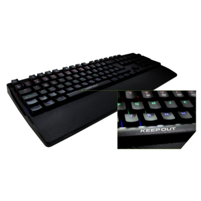 Teclado Gaming KEEP OUT F115 USB RGB Negro 2 Teclado Gaming KEEP OUT F115 USB RGB Negro 2